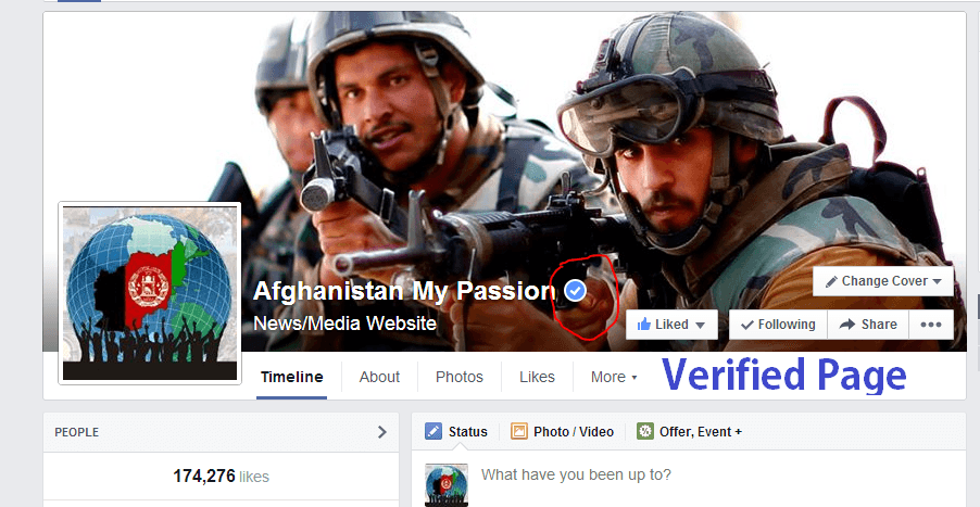 Afghanistan My Passion on Facebook — 2014.
